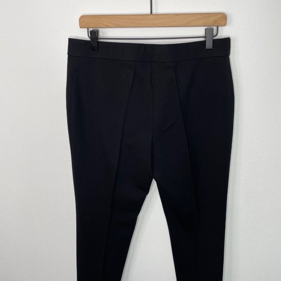 AKRIS PUNTO Switzerland Black Stretch Knit Pants Tapered Ponte Work - Picture 5 of 9
